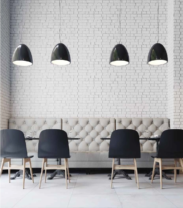 White Porcelain Brick Wall