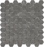 1x1 Stark Carbon Hexagon Mosaic
