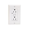 Decora GFCI Receptacle with White Wall Plate