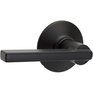 SCHLAGE LOCK Matte Black Latitude Passage Door Leverset