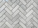 1x3 Herringbone Marble Mosaic