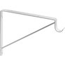 ONWARD 10" x 11" White Shelf & Rod Bracket