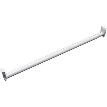 HOME HARDWARE 30" - 48" White Adjustable Closet Rod, with Fixed Ends