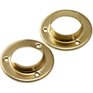 BUILDER'S HARDWARE 1 Pair Brass Pole Sockets