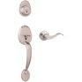 WEISER LOCK Satin Nickel Daytona/Layton Safelock Entrance Gripset