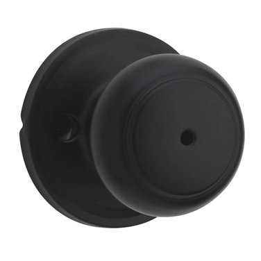 WEISER LOCK Troy Privacy Door Knobset - Matte Black