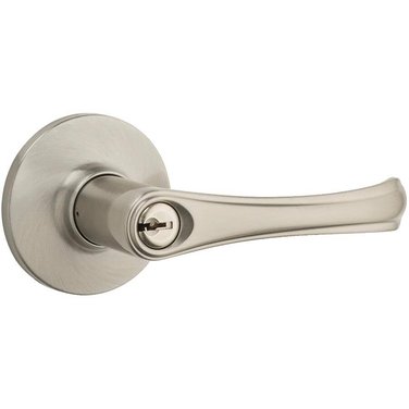 WEISER LOCK Satin Nickel Grapevine Safelock Entrance Leverset