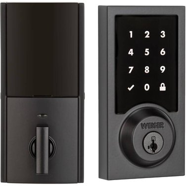 WEISER LOCK Premis Electronic Touch Screen Deadbolt - Matte Black