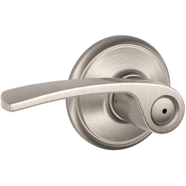 SCHLAGE LOCK Satin Nickel Merano Privacy Door Leverset