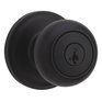 WEISER LOCK Troy Entrance Knobset - Matte Black + SmartKey Technology