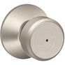 SCHLAGE LOCK Satin Nickel Bowery Privacy Door Knobset