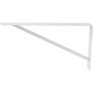 BUILDER'S HARDWARE 13" x 20" Heavy Duty White Shelf Bracket