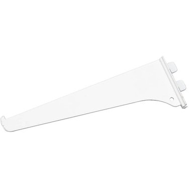 HOME STORAGE 8" White Single Track Shelf Bracket