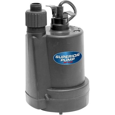 SUPERIOR PUMP 1/4 HP Utility Pump with Garden Hose Adapter