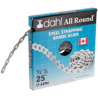 DAHL 1/2" x 25' Steel Pipe Strapping