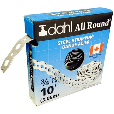 DAHL 3/4" x 10' Steel Pipe Strapping