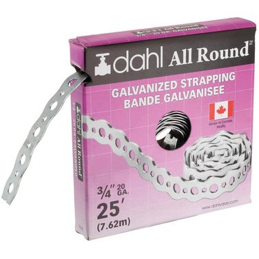 DAHL 3/4" x 25' Galvanized Pipe Strapping - 20 Gauge