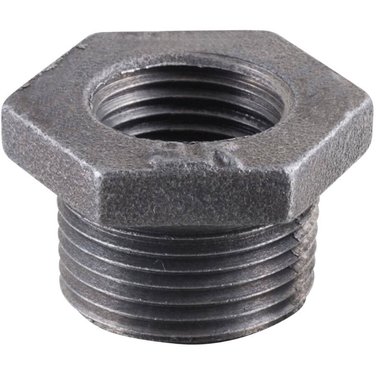 3/4" x 1/2" Black Iron Hex Bushing