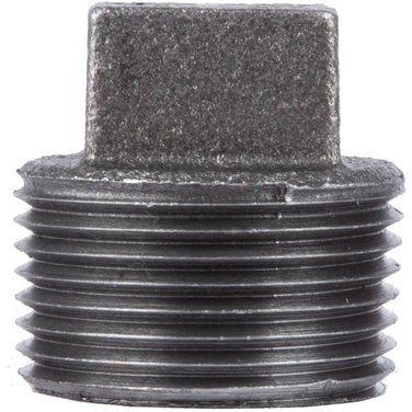1/2" Black Iron Cored Plug