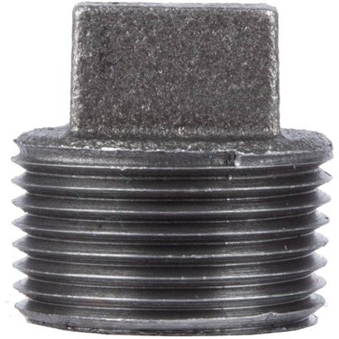 1/2" Black Iron Cored Plug