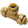 WATERLINE PRODUCTS 1/2" Push 'N' Connect Push Fit Brass Tee