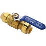 WATERLINE PRODUCTS 1/2" Push 'N' Connect Push Fit Brass Ball Valve with Drain