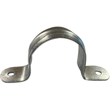 GLOBE STAMPING 1-1/4" Galvanized Pipe Strap