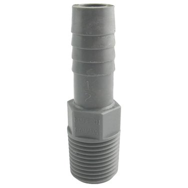 PLUMB-EEZE 1/2" Insert x 1/2" MPT Poly Adapter