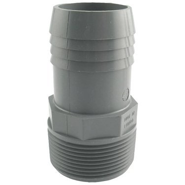 PLUMB-EEZE 1-1/2" Insert x 1-1/2" MPT Poly Adapter