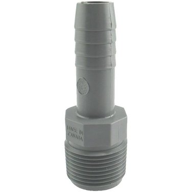 PLUMB-EEZE 1/2" Insert x 3/4" MPT Poly Adapter