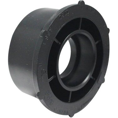 CANPLAS 3" Spigot x 1-1/2" Hub ABS Flush Reducing Bushing