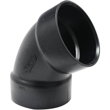 CANPLAS 4" Hub x Hub ABS 60 Degree Elbow