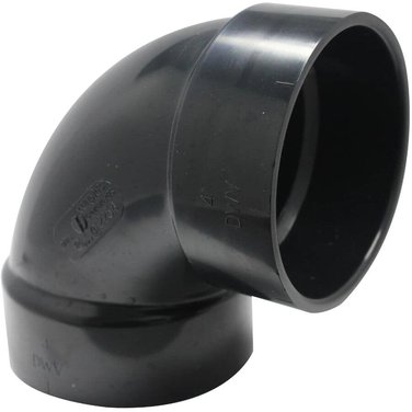 CANPLAS 4" Hub x Hub ABS 90 Degree Elbow