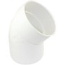 CANPLAS 4" Spigot x Hub 45 Degree PVC Sewer Elbow