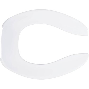 CENTOCO Elongated Plastic Toilet Seat - without Lid, Open Front, White