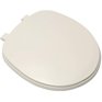 PETER ANTHONY Round Plastic Toilet Seat - with Closed Front, Bone