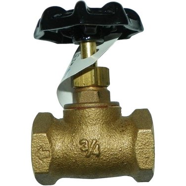 HOME PLUMBER 3/4" IPS Straight Stop Valve