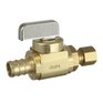 DAHL 1/2" PEX x 1/4" Compression Straight Supply Stop Valve