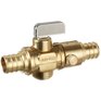 DAHL 3/4" PEX x PEX Straight Stops & Isolation Valve with Drain