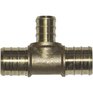 WATERLINE PRODUCTS 3/4" x 3/4" x 1/2" PEX Brass Tee