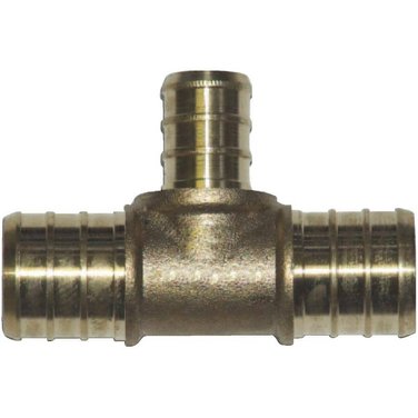 WATERLINE PRODUCTS 3/4" x 3/4" x 1/2" PEX Brass Tee