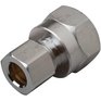 MOEN 1/2" Chrome Plated Brass Straight Female Supply Connector