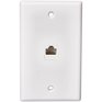 RCA CAT5E / CAT6 Modular Phone Wall Plate - White