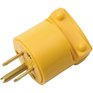 EATON 3 Wire 15 Amp 125V Yellow Vinyl Electrical Plug