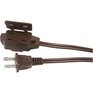 POWER EXTENDER 3 Outlet Indoor Extension Cord - Brown, 2 m