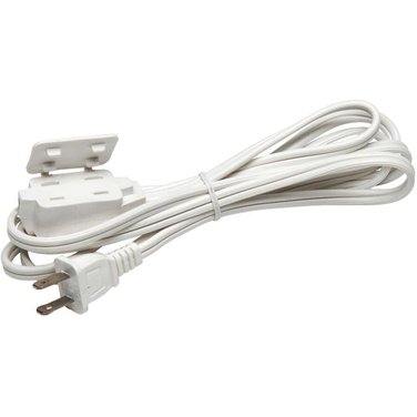 POWER EXTENDER 3 Outlet Indoor Extension Cord - White, 2 m