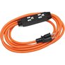 POWER EXTENDER 3 Outlet SJTW Orange Outdoor Extension Cord - 3 m