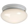 Galaxy White Mushroom Flush Mount Light Fixture