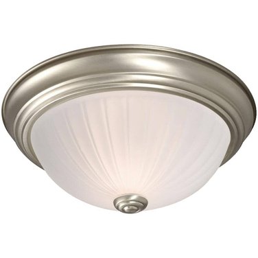 Galaxy Two Light Flush Mount Light Fixture w/ Frosted Glass