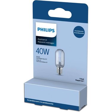 PHILIPS 40W T8 Intermediate Base Clear Appliance Light Bulb
